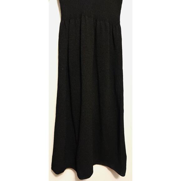 Vtg Saks Fifth Ave Sz 4 1960's Blk Boucle Lace ovrly Embrd STUNNER Sweater Dress - Picture 2 of 16